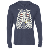 T-Shirts Vintage Navy / X-Small Doctor Inside Triblend Long Sleeve Hoodie Tee