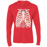 T-Shirts Vintage Red / X-Small Doctor Inside Triblend Long Sleeve Hoodie Tee