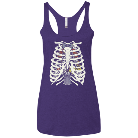 T-Shirts Purple / X-Small Doctor Inside Women's Triblend Racerback Tank