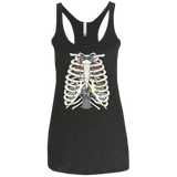 T-Shirts Vintage Black / X-Small Doctor Inside Women's Triblend Racerback Tank
