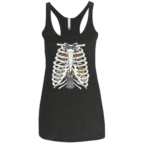 T-Shirts Vintage Black / X-Small Doctor Inside Women's Triblend Racerback Tank