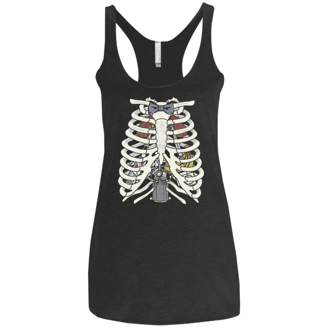 T-Shirts Vintage Black / X-Small Doctor Inside Women's Triblend Racerback Tank