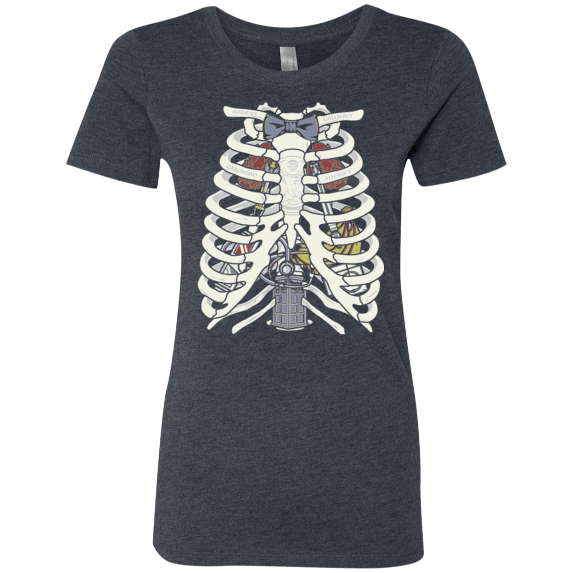 T-Shirts Vintage Navy / Small Doctor Inside Women's Triblend T-Shirt