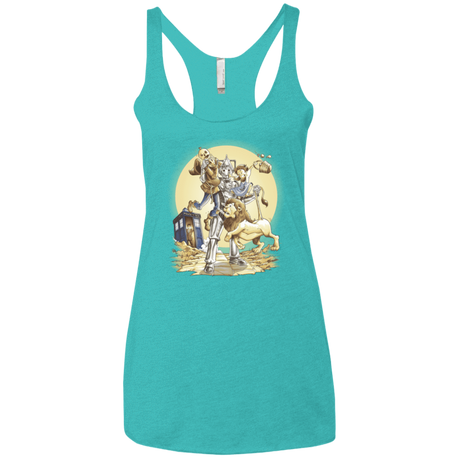 T-Shirts Tahiti Blue / X-Small Doctor Oz Women's Triblend Racerback Tank