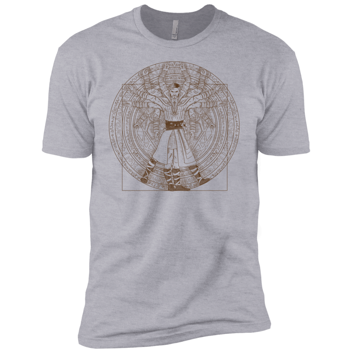 T-Shirts Heather Grey / YXS Doctor Stranger Vitruvian Boys Premium T-Shirt