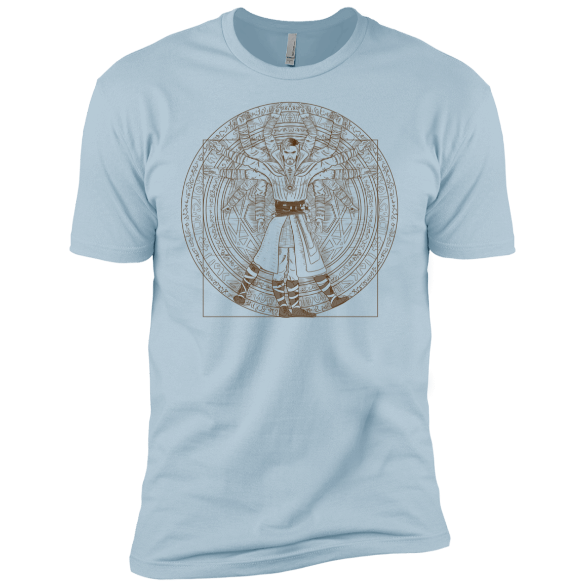 T-Shirts Light Blue / YXS Doctor Stranger Vitruvian Boys Premium T-Shirt