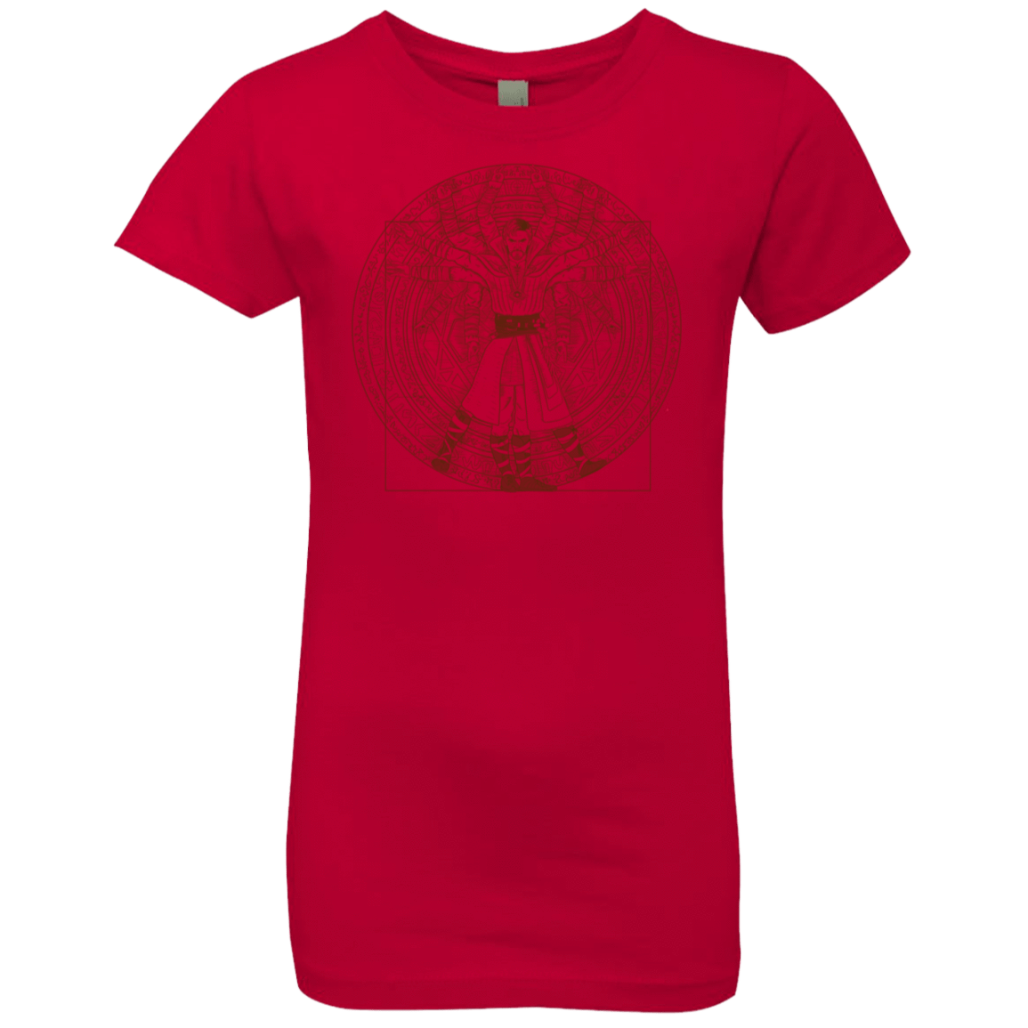 T-Shirts Red / YXS Doctor Stranger Vitruvian Girls Premium T-Shirt