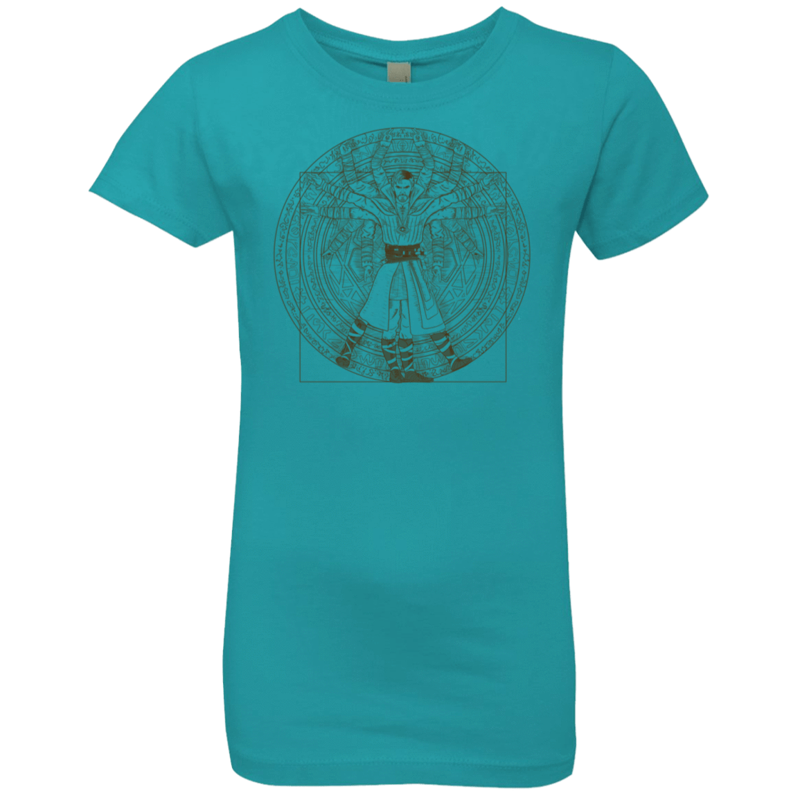 T-Shirts Tahiti Blue / YXS Doctor Stranger Vitruvian Girls Premium T-Shirt