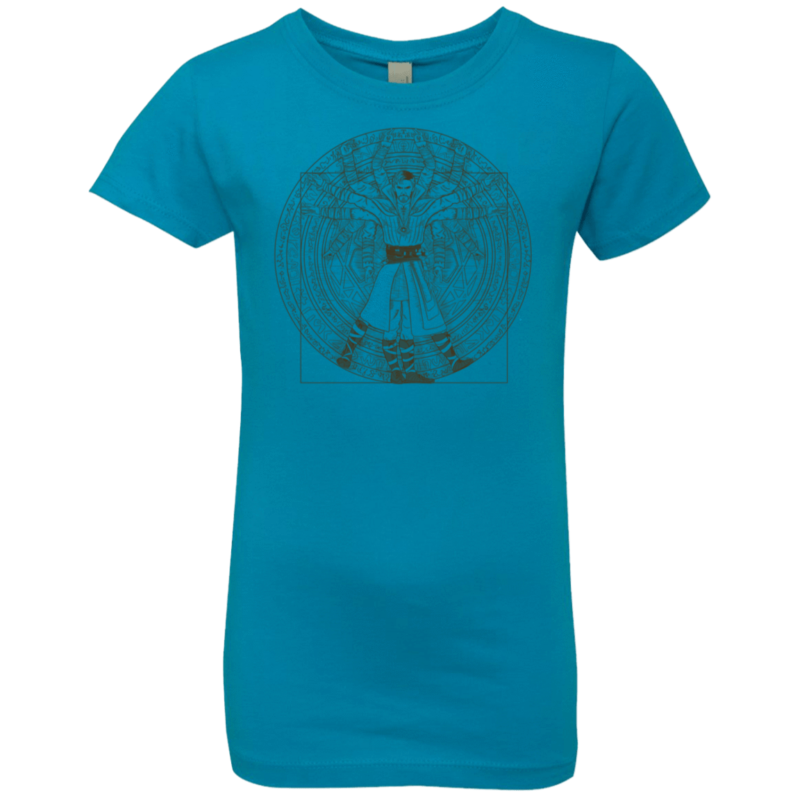 T-Shirts Turquoise / YXS Doctor Stranger Vitruvian Girls Premium T-Shirt
