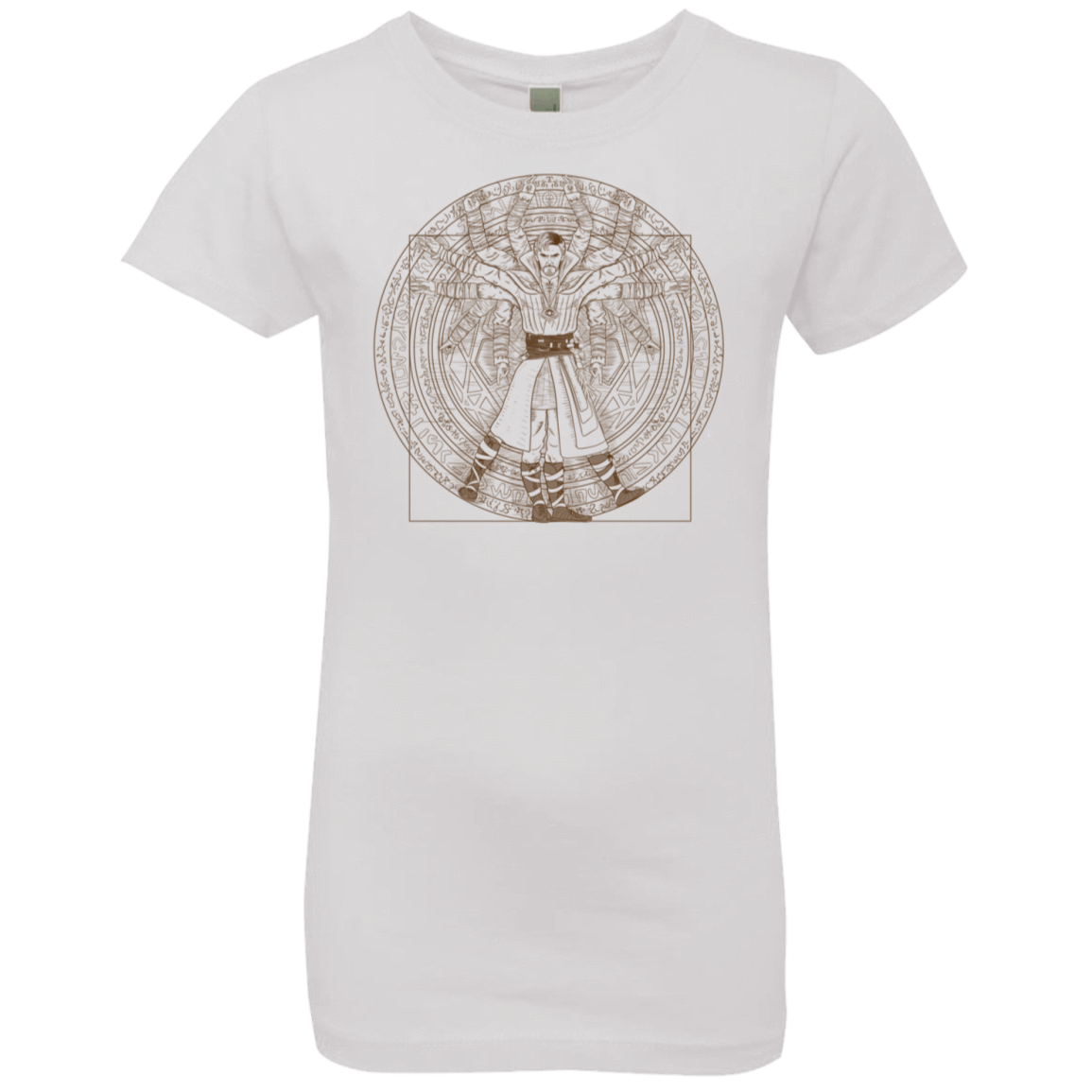 T-Shirts White / YXS Doctor Stranger Vitruvian Girls Premium T-Shirt