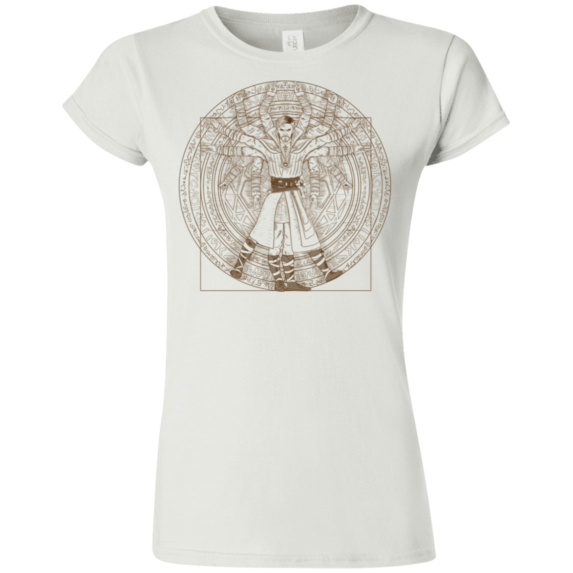 T-Shirts White / S Doctor Stranger Vitruvian Junior Slimmer-Fit T-Shirt