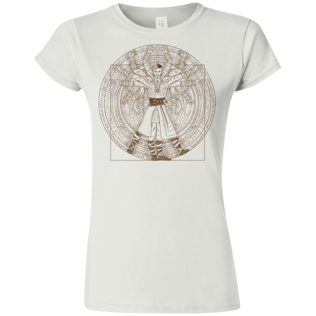 T-Shirts White / S Doctor Stranger Vitruvian Junior Slimmer-Fit T-Shirt