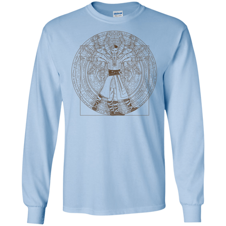 T-Shirts Light Blue / S Doctor Stranger Vitruvian Men's Long Sleeve T-Shirt