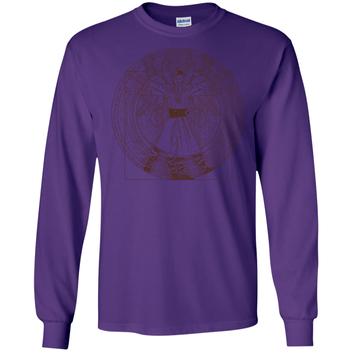 T-Shirts Purple / S Doctor Stranger Vitruvian Men's Long Sleeve T-Shirt