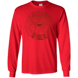 T-Shirts Red / S Doctor Stranger Vitruvian Men's Long Sleeve T-Shirt