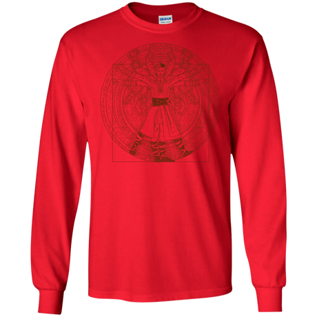 T-Shirts Red / S Doctor Stranger Vitruvian Men's Long Sleeve T-Shirt