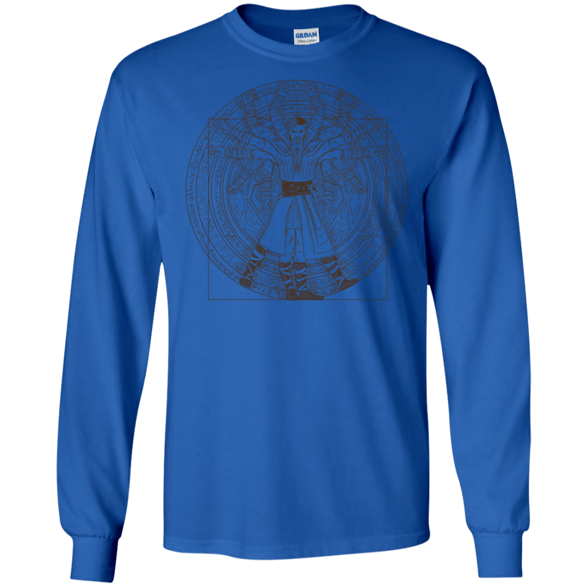 T-Shirts Royal / S Doctor Stranger Vitruvian Men's Long Sleeve T-Shirt