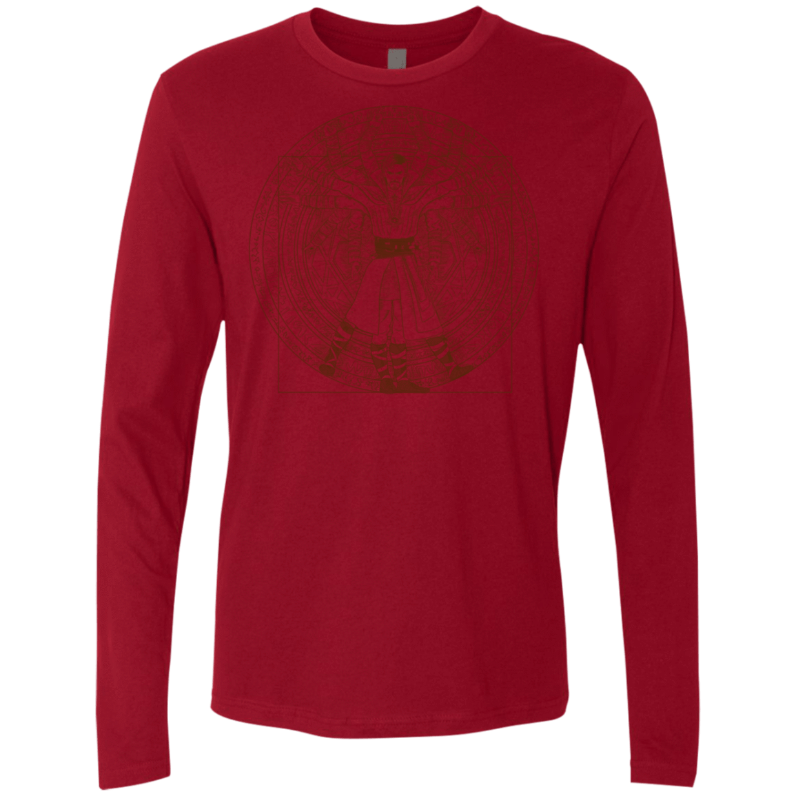 T-Shirts Cardinal / S Doctor Stranger Vitruvian Men's Premium Long Sleeve