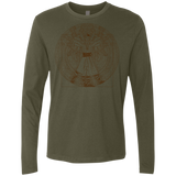T-Shirts Military Green / S Doctor Stranger Vitruvian Men's Premium Long Sleeve