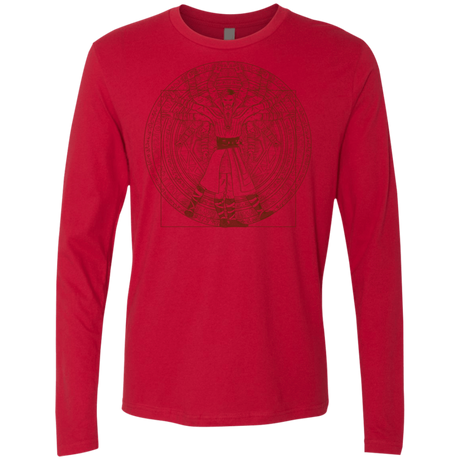 T-Shirts Red / S Doctor Stranger Vitruvian Men's Premium Long Sleeve