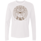 T-Shirts White / S Doctor Stranger Vitruvian Men's Premium Long Sleeve