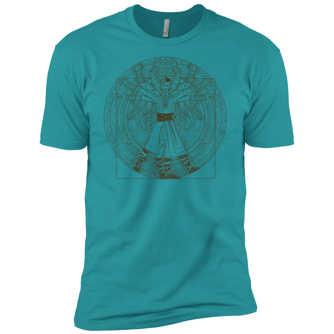 T-Shirts Tahiti Blue / X-Small Doctor Stranger Vitruvian Men's Premium T-Shirt