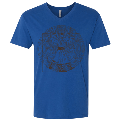 T-Shirts Royal / X-Small Doctor Stranger Vitruvian Men's Premium V-Neck