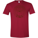T-Shirts Cardinal Red / S Doctor Stranger Vitruvian Men's Semi-Fitted Softstyle