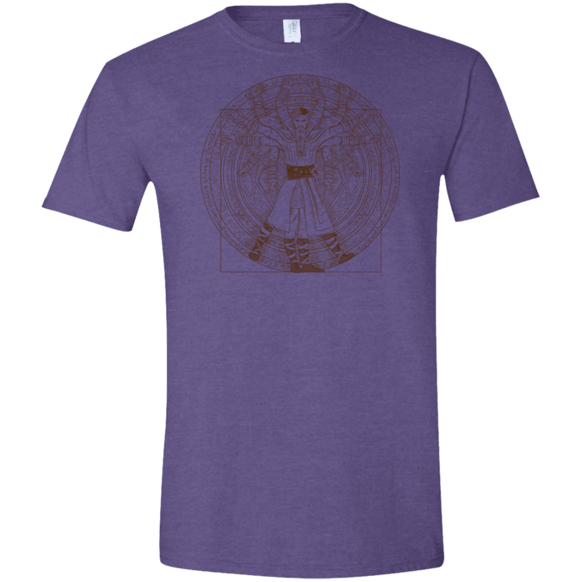 T-Shirts Heather Purple / S Doctor Stranger Vitruvian Men's Semi-Fitted Softstyle