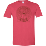 T-Shirts Heather Red / S Doctor Stranger Vitruvian Men's Semi-Fitted Softstyle