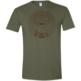 T-Shirts Military Green / S Doctor Stranger Vitruvian Men's Semi-Fitted Softstyle