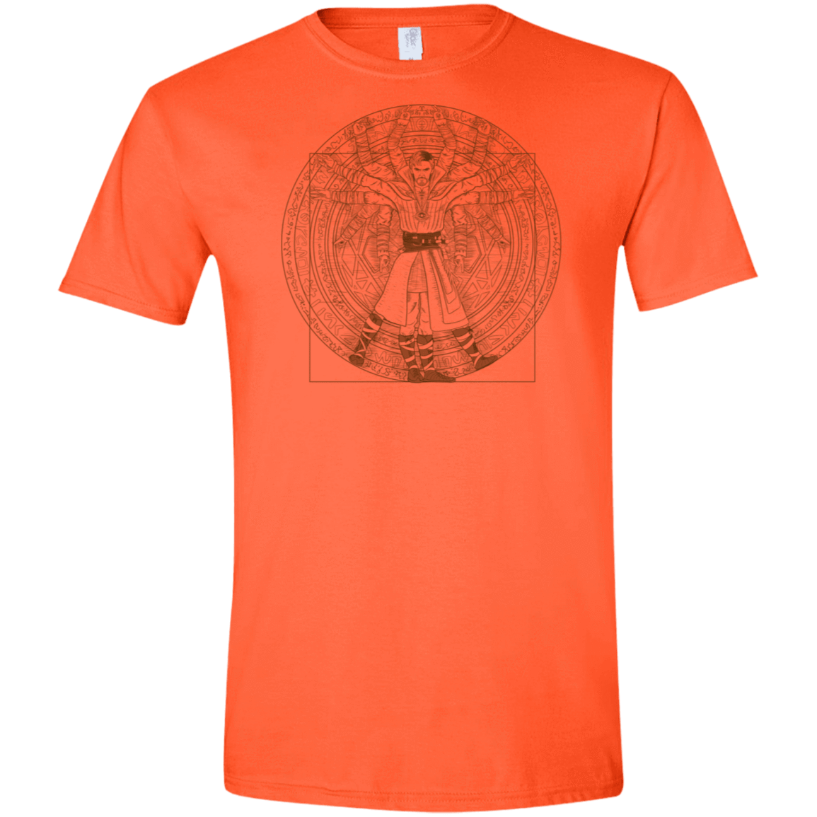 T-Shirts Orange / S Doctor Stranger Vitruvian Men's Semi-Fitted Softstyle