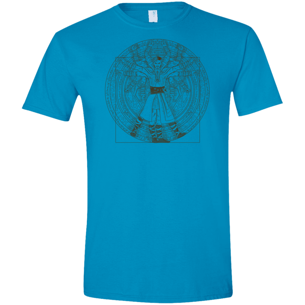 T-Shirts Sapphire / S Doctor Stranger Vitruvian Men's Semi-Fitted Softstyle