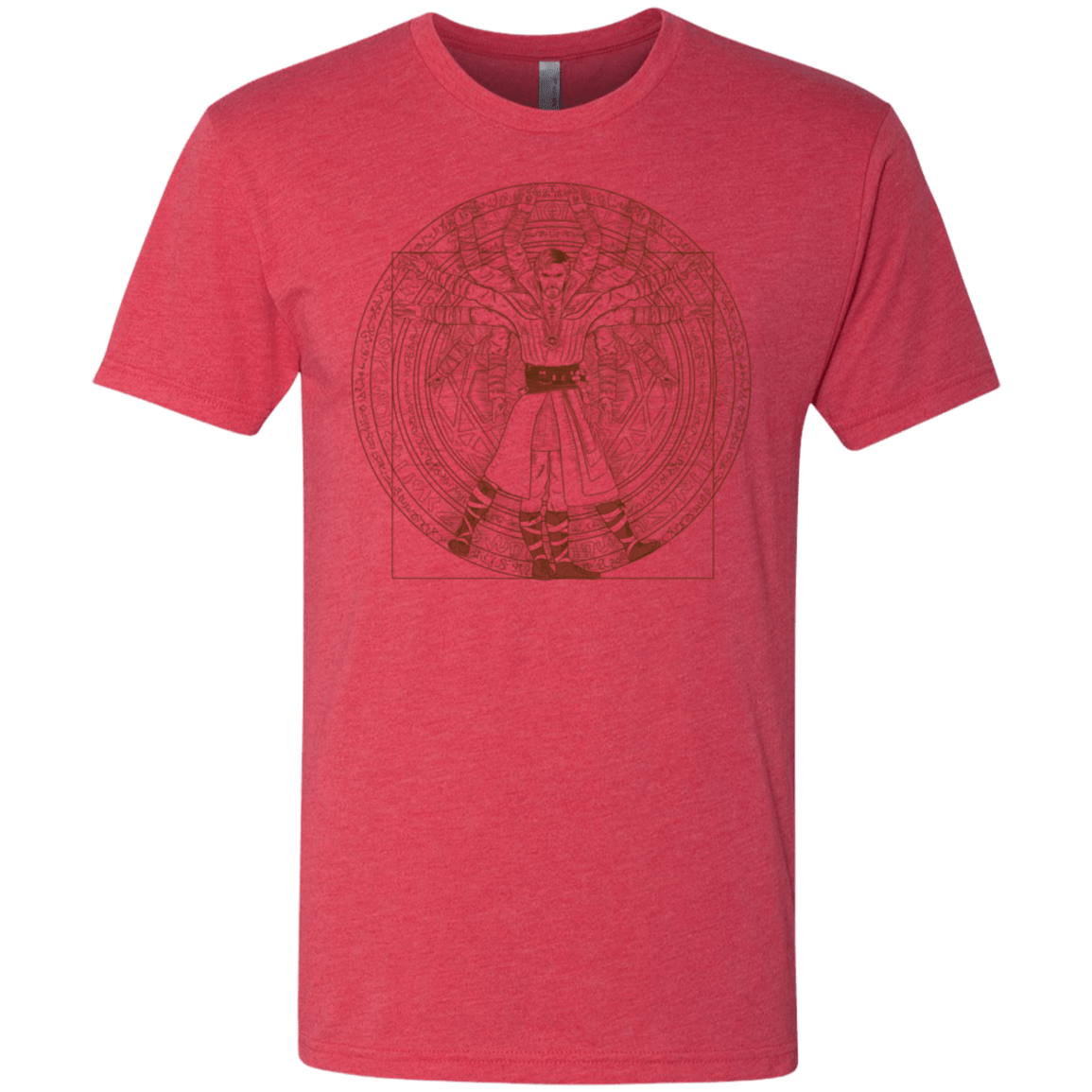 T-Shirts Vintage Red / S Doctor Stranger Vitruvian Men's Triblend T-Shirt