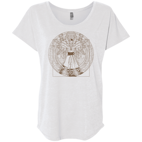 T-Shirts Heather White / X-Small Doctor Stranger Vitruvian Triblend Dolman Sleeve