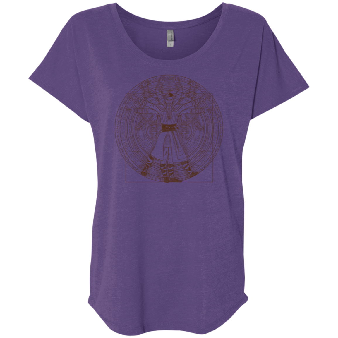 T-Shirts Purple Rush / X-Small Doctor Stranger Vitruvian Triblend Dolman Sleeve