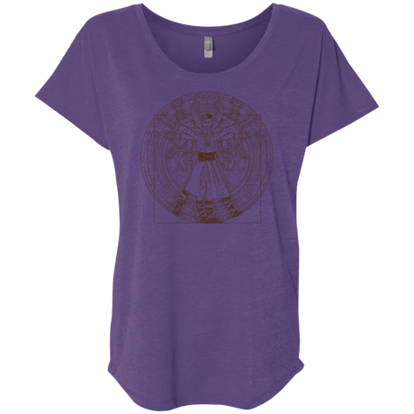 T-Shirts Purple Rush / X-Small Doctor Stranger Vitruvian Triblend Dolman Sleeve