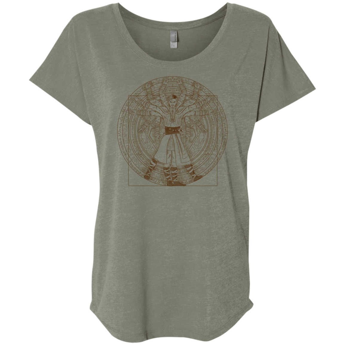 T-Shirts Venetian Grey / X-Small Doctor Stranger Vitruvian Triblend Dolman Sleeve