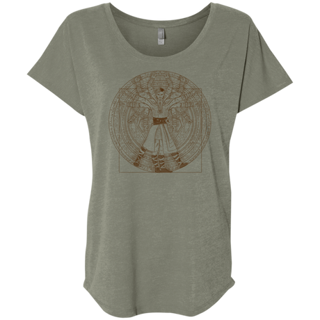 T-Shirts Venetian Grey / X-Small Doctor Stranger Vitruvian Triblend Dolman Sleeve