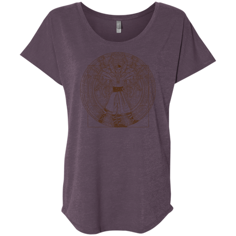 T-Shirts Vintage Purple / X-Small Doctor Stranger Vitruvian Triblend Dolman Sleeve