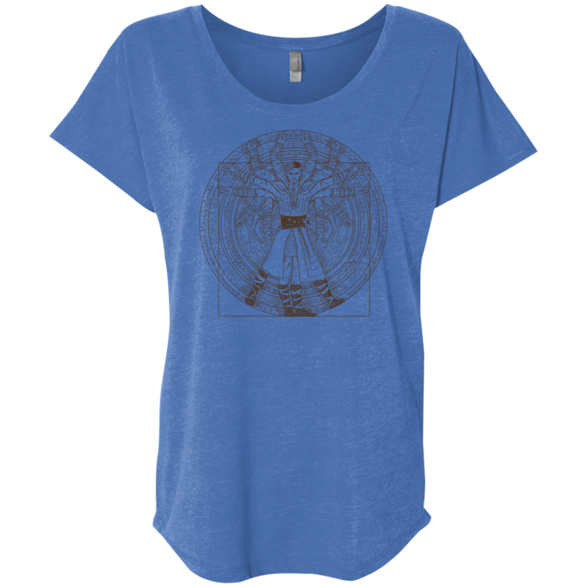 T-Shirts Vintage Royal / X-Small Doctor Stranger Vitruvian Triblend Dolman Sleeve