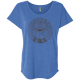 T-Shirts Vintage Royal / X-Small Doctor Stranger Vitruvian Triblend Dolman Sleeve