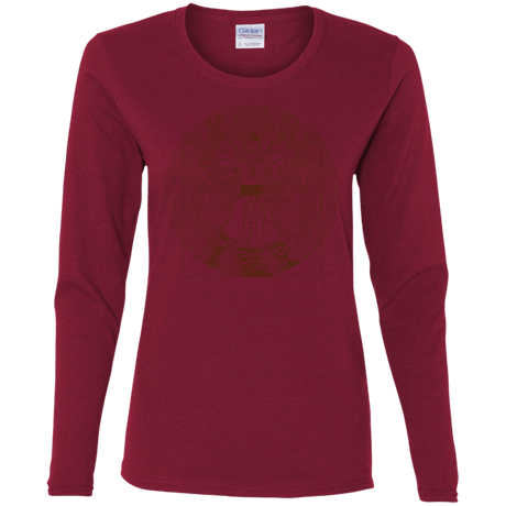 T-Shirts Cardinal / S Doctor Stranger Vitruvian Women's Long Sleeve T-Shirt