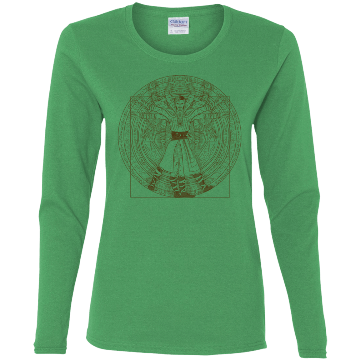 T-Shirts Irish Green / S Doctor Stranger Vitruvian Women's Long Sleeve T-Shirt