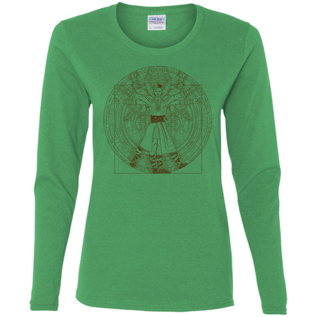 T-Shirts Irish Green / S Doctor Stranger Vitruvian Women's Long Sleeve T-Shirt