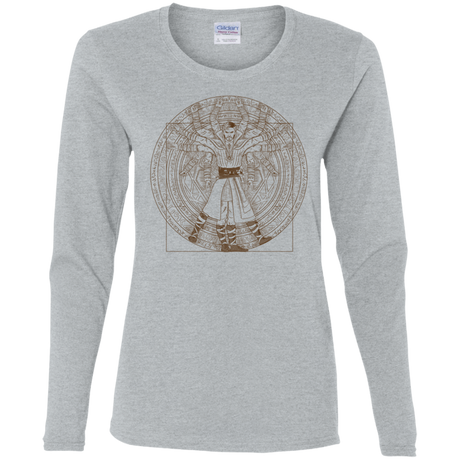 T-Shirts Sport Grey / S Doctor Stranger Vitruvian Women's Long Sleeve T-Shirt