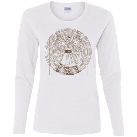 T-Shirts White / S Doctor Stranger Vitruvian Women's Long Sleeve T-Shirt