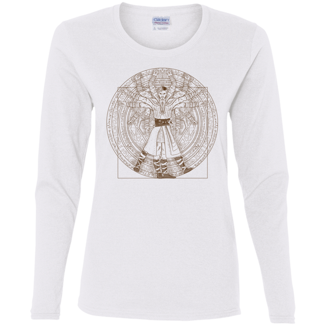 T-Shirts White / S Doctor Stranger Vitruvian Women's Long Sleeve T-Shirt