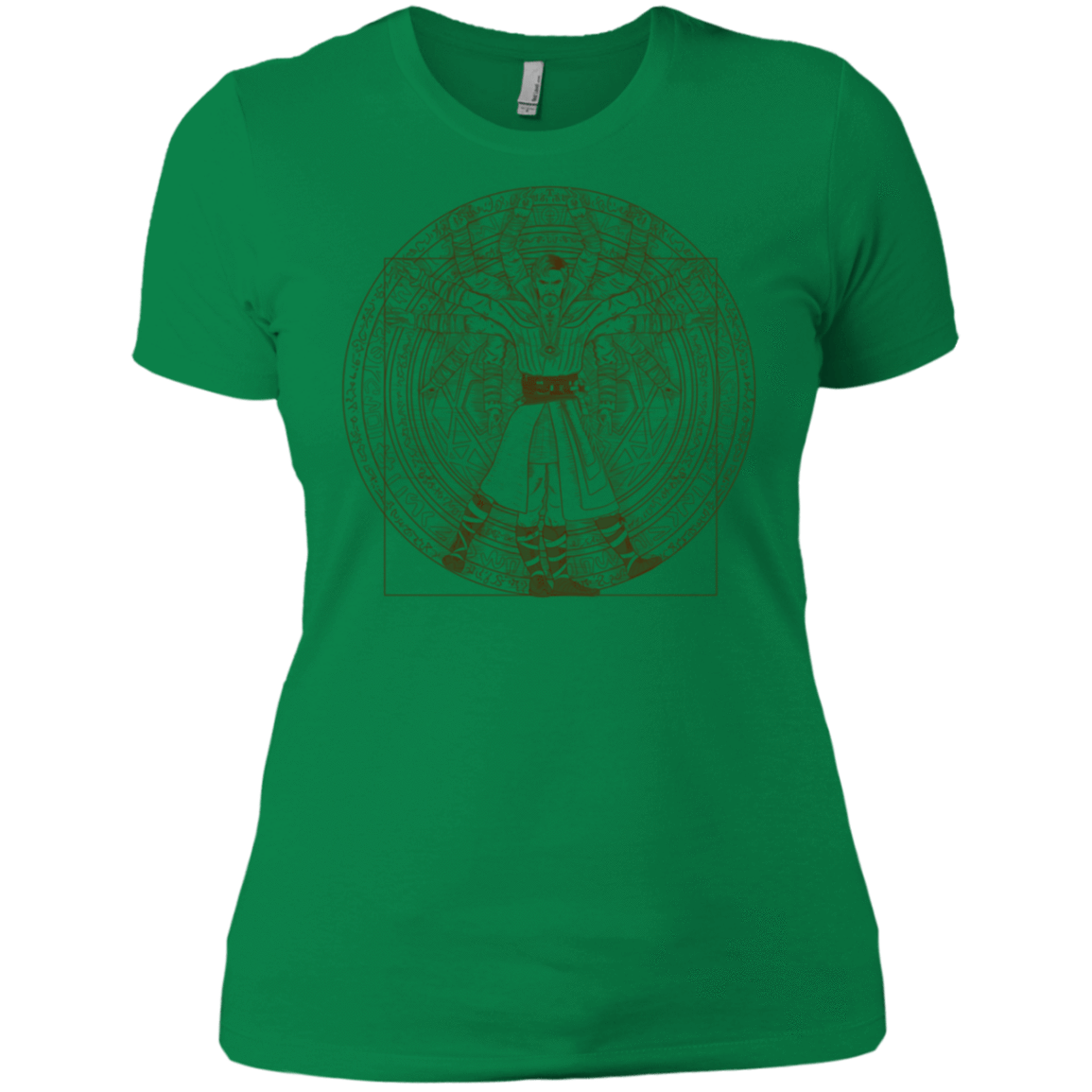 T-Shirts Kelly Green / X-Small Doctor Stranger Vitruvian Women's Premium T-Shirt