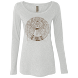T-Shirts Heather White / S Doctor Stranger Vitruvian Women's Triblend Long Sleeve Shirt